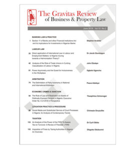 The Gravitas Review of Business & Property Law Vol.10 No.2