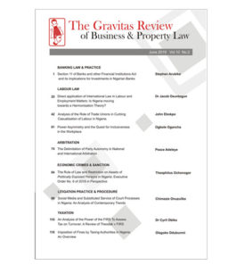 The Gravitas Review of Business & Property Law Vol.10 No.2