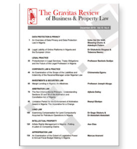 The Gravitas Review of Business & Prpoerty Law Vol. 10 No. 4