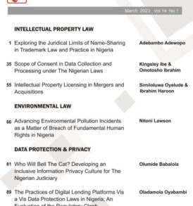 The Gravitas Review of Business & Property Law Vol.14 No.1