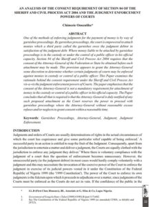 Section 84 Form.pdf Requirement of Section 84 of the Sheriff and Civil Process Act 2004